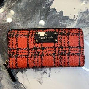 Kate Spade Plaid Wallet
